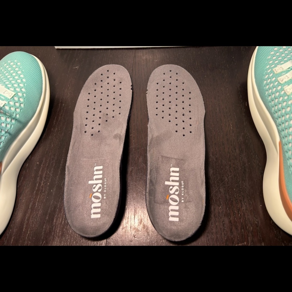 Moshn By Klogs Vigor Knit Shoes Sneakers Aqua Green Womans 6M - Picture 9 of 16